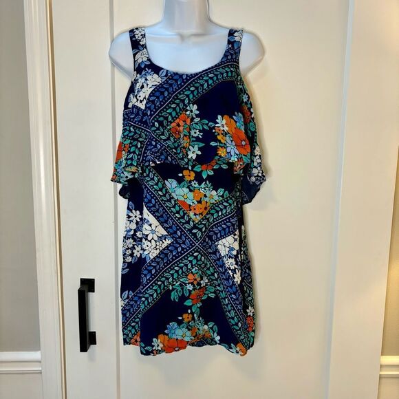 Maeve Anthropologie blue floral sundress size 4 - Picture 2 of 8